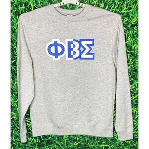 Phi Beta Sigma Fraternity 1914 Greek Gray Sweatshirt Men's Large HBCU